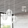 Pendant lamp TITRAN 1 white with a warm glow