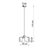 Sollux Lighting Pendant Lamp TULIP White for minimalist interiors
