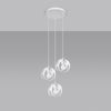 Modern hanging lights with Sollux Lighting Pendant Lamp TULOS 3P White
