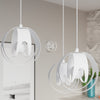 Suspended hanging lights Sollux Lighting Pendant Lamp TULOS 3P White for living rooms