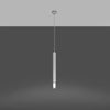 Minimalist white pendant light Sollux Lighting Pendant Lamp WEZYR 1 in a kitchen setting