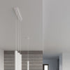 White hanging lights Sollux Lighting Pendant Lamp WEZYR 1 for loft interiors
