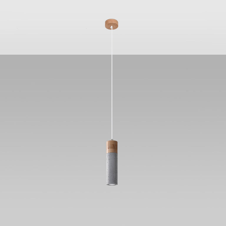 Sollux Lighting Pendant Lamp ZANE 1 Grey