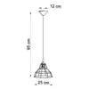 Elegant pendant light Sollux Lighting Pendant Lamp ANATA Black in a minimalist design