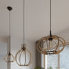 Contemporary natural wood pendant lighting Pendant lamp ARANCIA natural wood