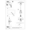 Elegant Sollux Lighting Pendant lamp CASCO white/natural wood
