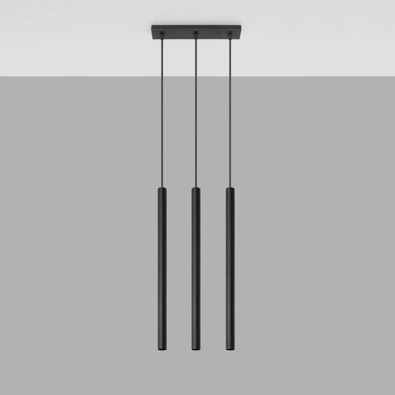 Sollux Lighting Pendant Lamp PASTELO 3 Black
