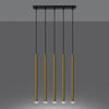 Hanging lights Sollux Lighting Pendant Lamp PASTELO 5L Polished Gold
