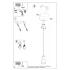 Wooden and concrete pendant light – Sollux Lighting Pendant Lamp Qubic Black