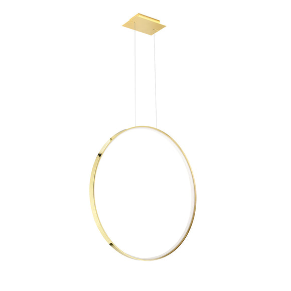 RIO 78 Polished Gold LED Ceiling Light Fixture by Sollux Lighting
