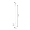 Kitchen pendant lighting Sollux Lighting Pendant Lamp TALEJA 1 White E27
