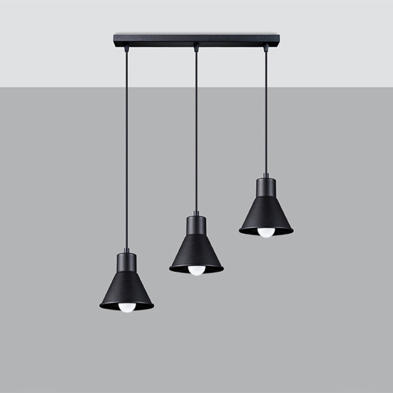 Sollux Lighting Pendant Lamp TALEJA 3 Black [E27]