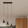 Pendant lamp TALEJA 3 black [E27] Available in single or triple pendant options
