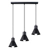 Modern pendant ceiling lights for kitchen islands Pendant lamp TALEJA 3 black [E27]