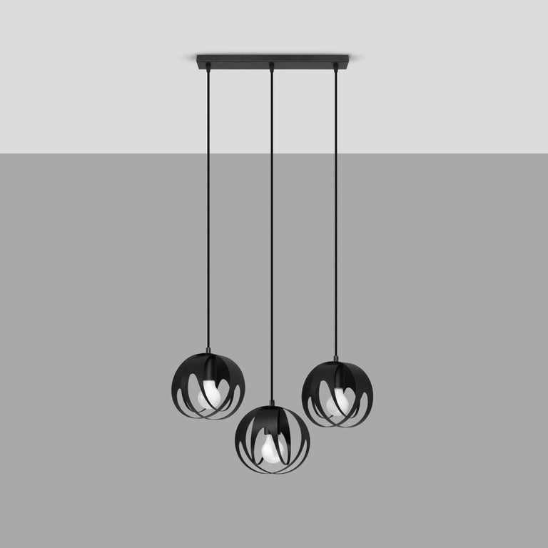 Sollux Lighting Pendant Lamp TULOS  3L Black