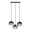 Elegant pendant lighting for kitchen island Sollux Lighting Pendant lamp TULOS 3L black