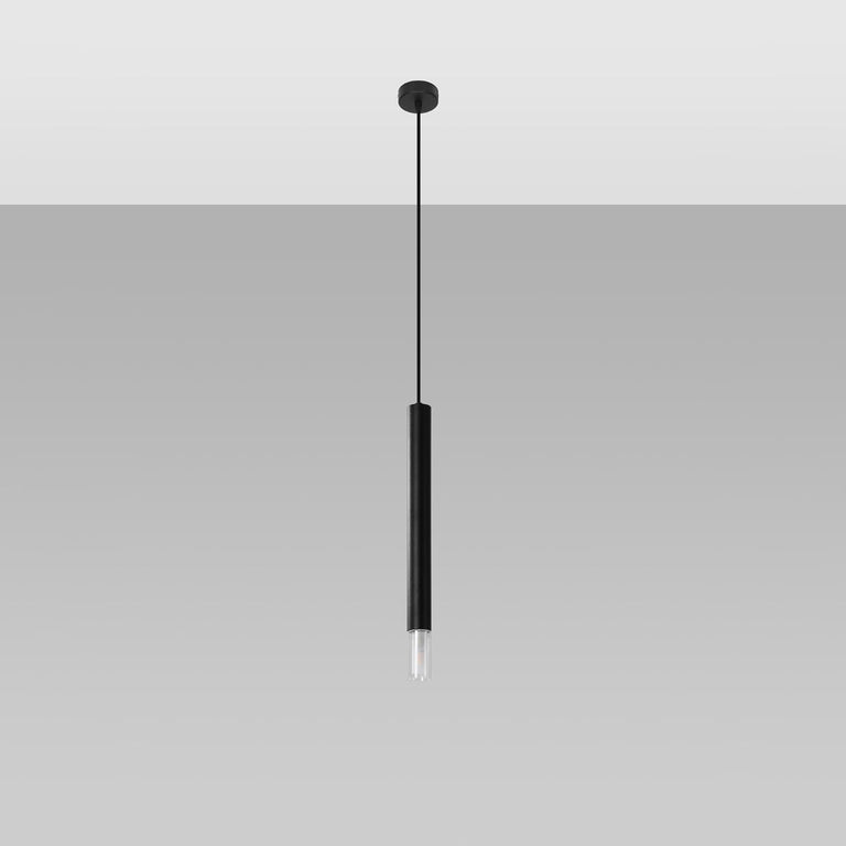 Sollux Lighting Pendant Lamp WEZYR 1 Black