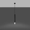 Minimalist black pendant light Sollux Lighting Pendant Lamp WEZYR 1 in a kitchen setting