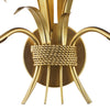 Phaedra 2 Light Wall Light Gold close view picture of the fitting plate