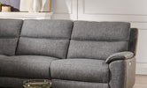 Comfortable Fabric Corner Couch with Removable Backs and Foam Seats
