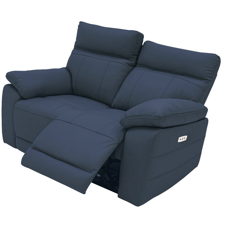 Positano 2 Seater Sofa Indigo Electric Recliner