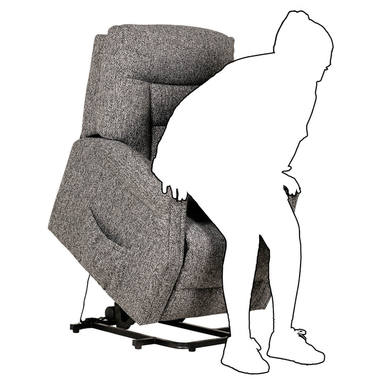 Prescot Electric Lift & Rise Recliner Chair Dark Grey