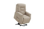 Stylish Prescot Electric Lift & Rise Recliner Chair Oatmeal for modern interiors