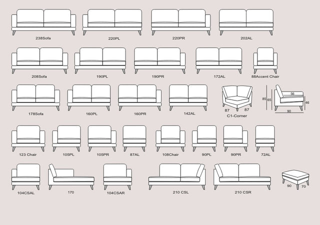Primavera Cadiz Leather Sofas