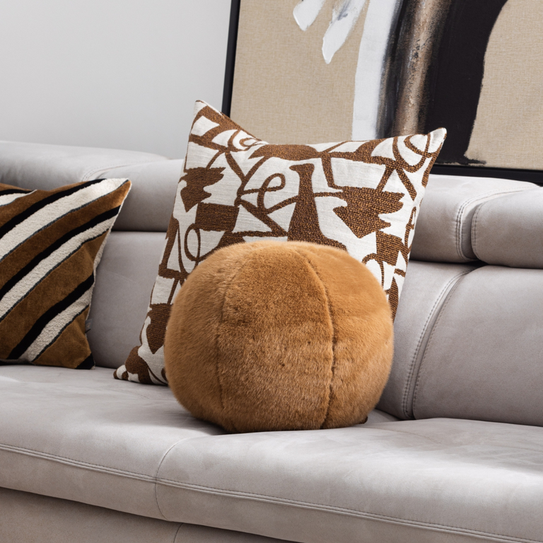 Scatterbox Cushion Ralph 30cm Ball Cognac