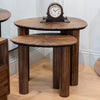 Ray Nest of 2 Side Tables Dark Teak life style picture