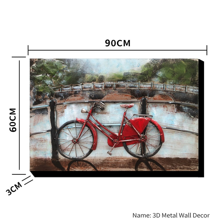 Red Bicycle Wall Art