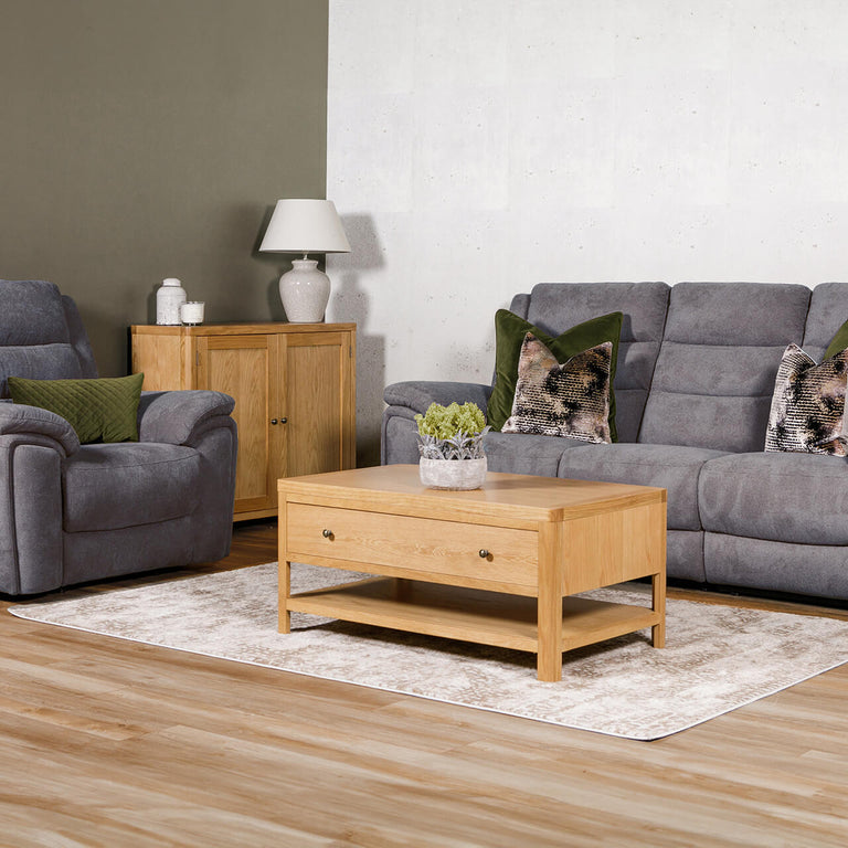 Reese Electric Recliner Chair Dark Grey