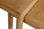 Elegant oak veneer nest of tables