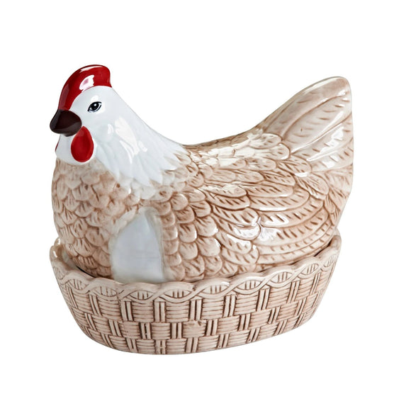 Egg Holder Rise & Shine Hen Nest for kitchen storage