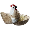 High quality earthenware Rise & Shine Hen Nest container