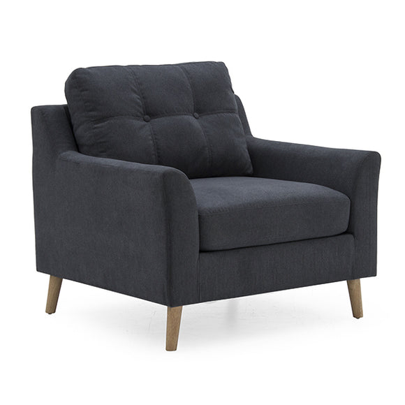 Charcoal Armchair - Contemporary Elegance for Your Home
