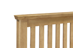 Riverdale Oak 3ft Single Bed close view picture of the heardoard