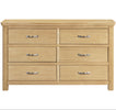 Riverdale Oak Large 6 Drawer Chest front view picture