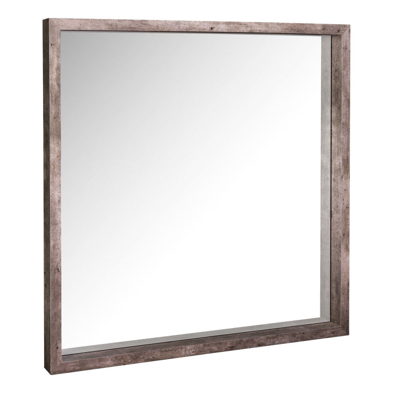 Rocco Mirror Distressed Concrete Effect Veneer