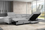 Linen sofa bed corner couch, Roma Sofabed.
