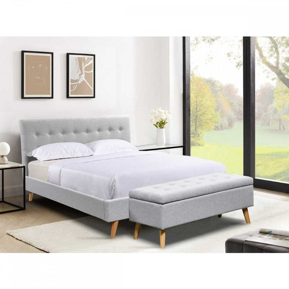 Roscommon king size bed 5ft with button-back detail
