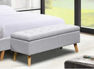 Elegant ottoman with storage for extra space
