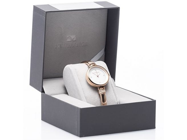 Rose Gold Diamond Bangle Watch