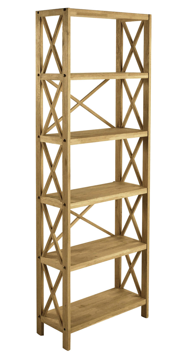 Royal Oak 6 Shelf Unit - Elegant Wooden Storage Solution