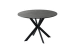 Sadia 1100 Round Dining Table Smoke with textured melamine top