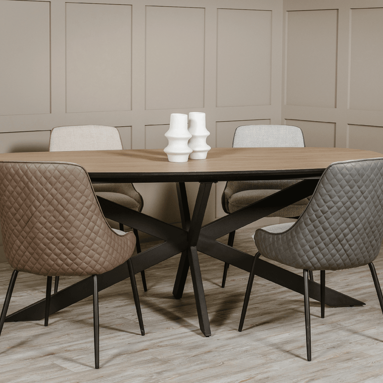 Sadia Oval Dining Table 160 cm Oak