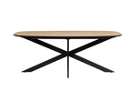 Sadia Oval Dining Table 160 cm Oak for stylish kitchen settings