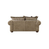 Formal back sofa with breathable cotton cambric cushion casings
