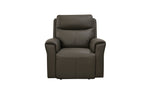 Premium Leather Recliner Chair - Santino Ash.