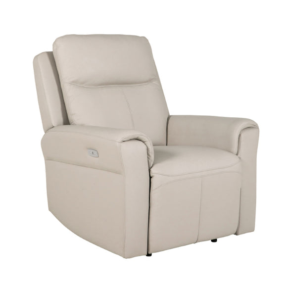 Santino Recliner Chair Stone - Luxurious Electric Recliner.
